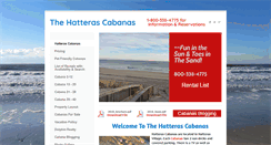 Desktop Screenshot of hatterascabanas.com